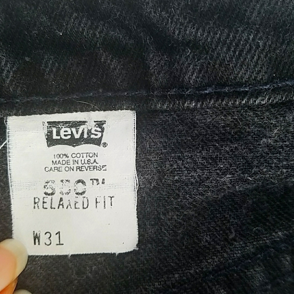 Vintage Levis 550 orange label cutoff denim shorts 1996 - Picture 7 of 8
